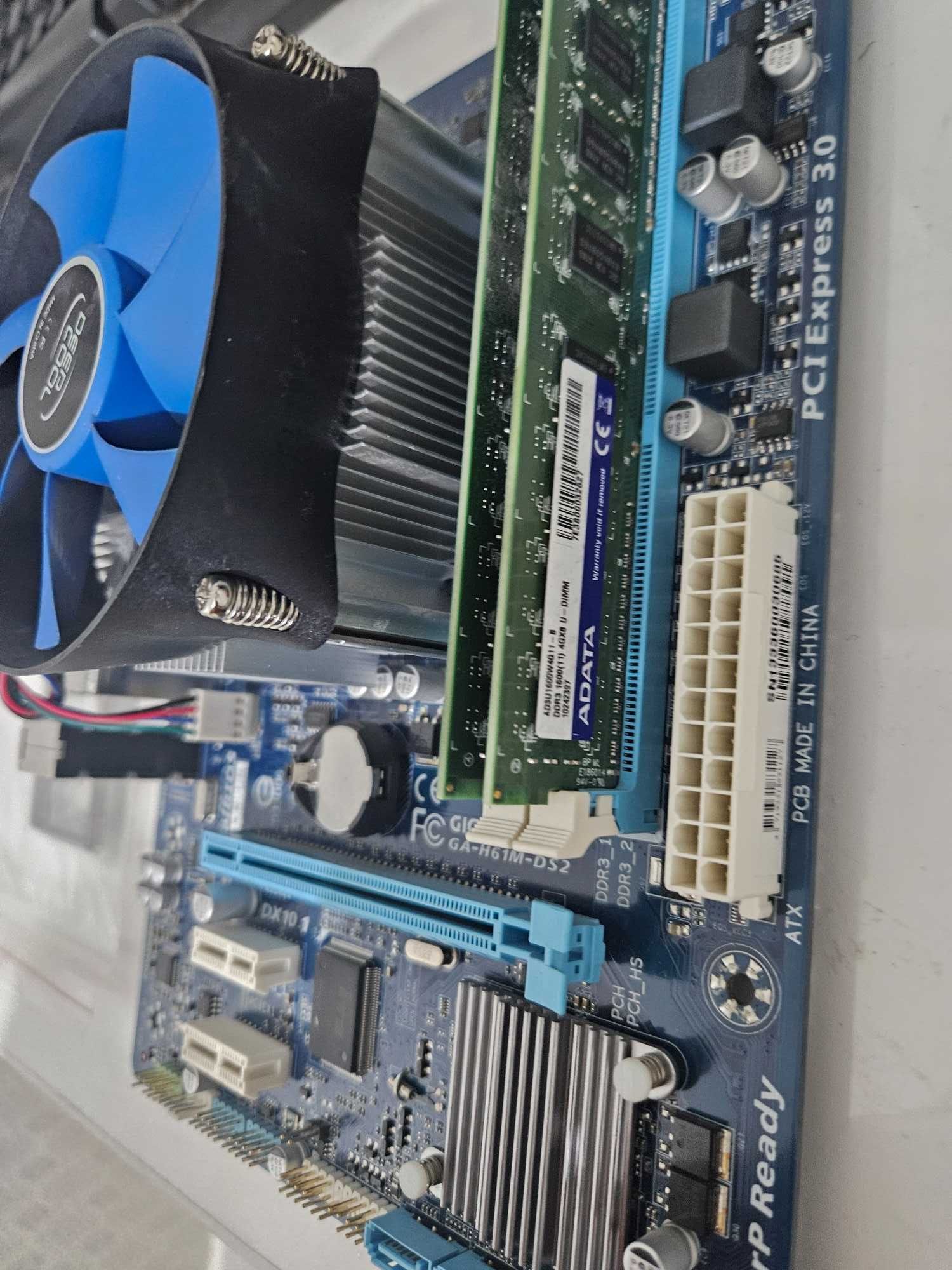 Комплект H61M+i5-3470+8Gb+Кулер