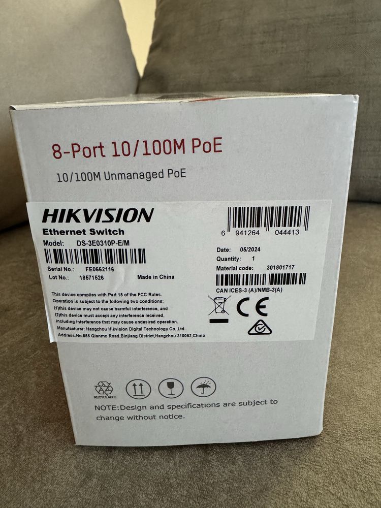 PoE-коммутатор Hikvision DS-3E0310P-E/M