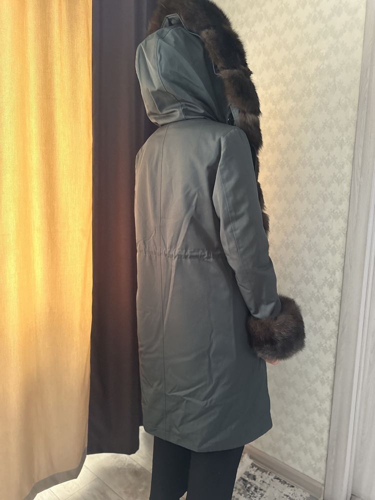 Зимняя парка натуральный мех