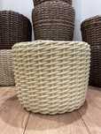 Кашпо из ротанга, ручная работа