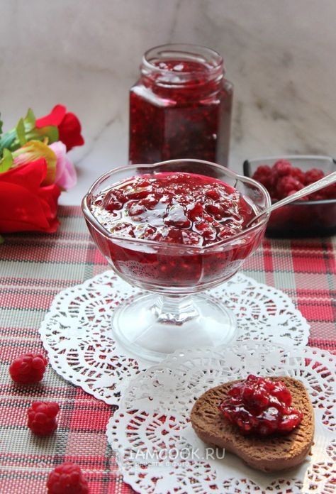 Густой джем ( малина)