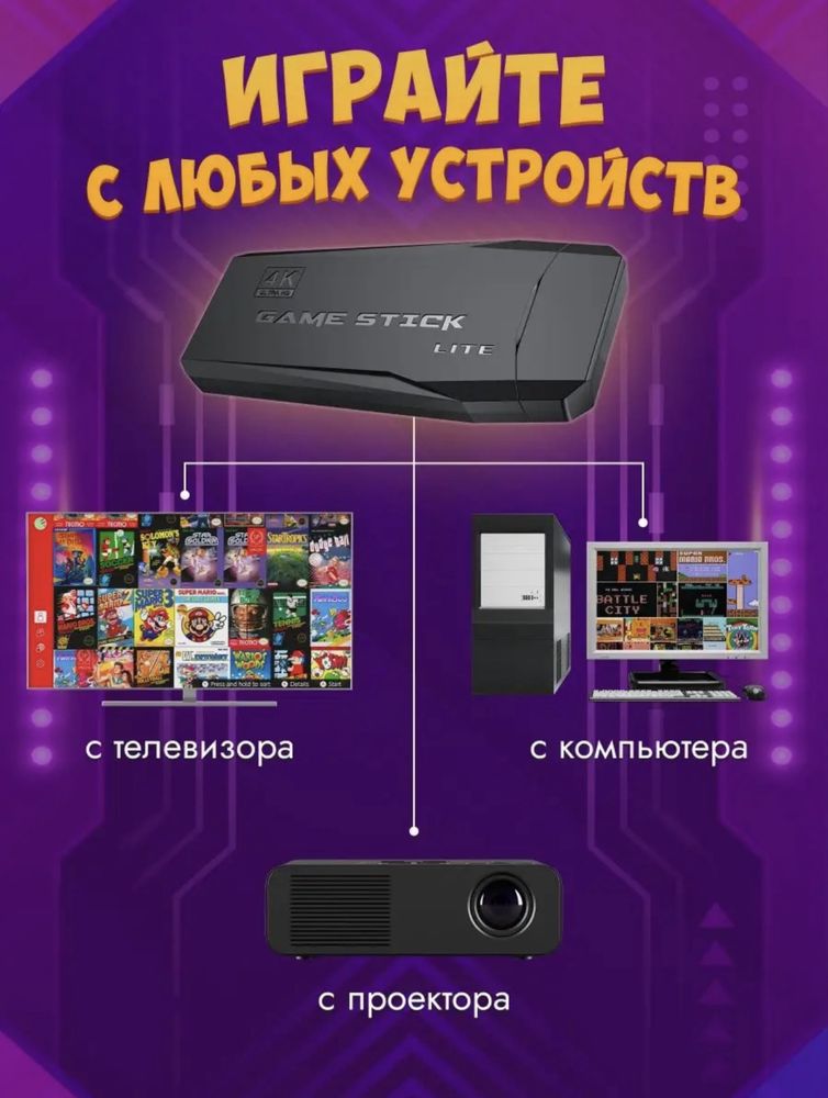 ИГРОВАЯ приставка 15.000 игр без проводная