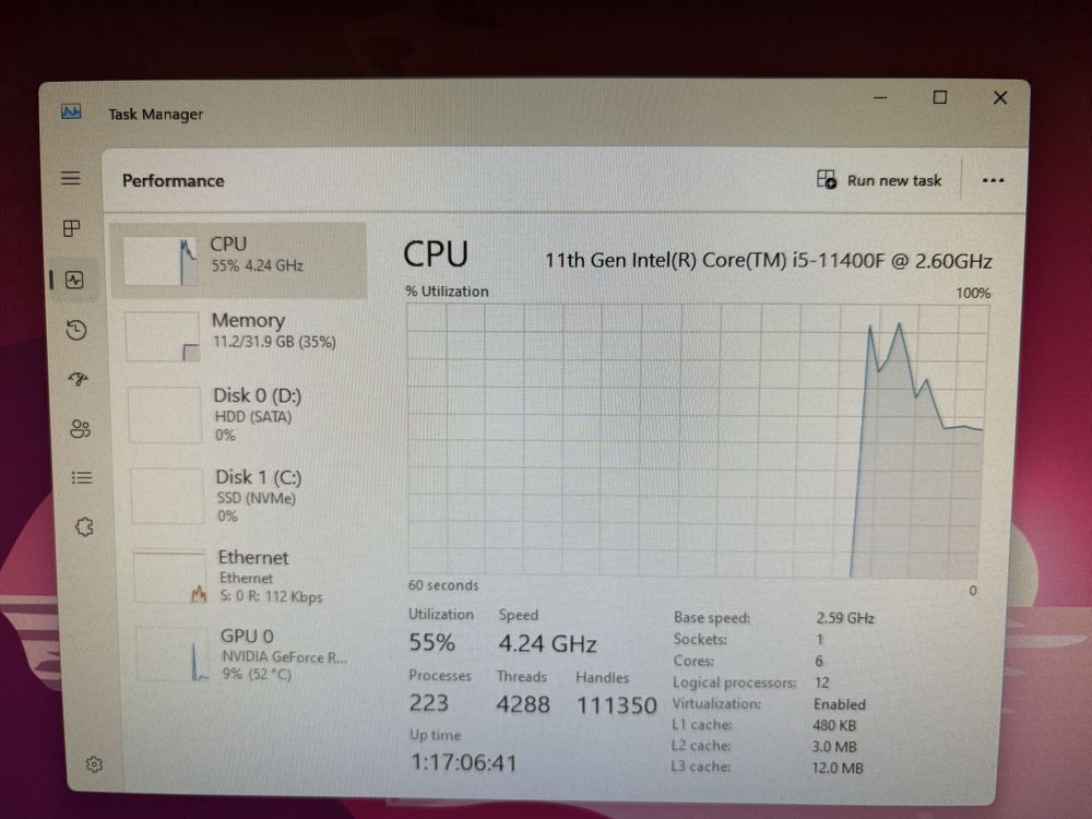 Игровой компьютер rtx3060ti, i5 11400f полный комплект
