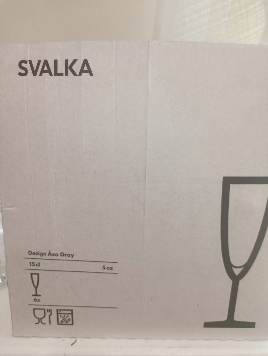 Бокалы Икея новые 5 штук, недорого,объем 15 cl