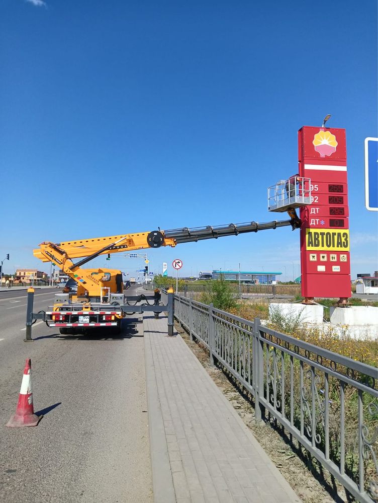 Услуги автовышки. Высота подъема 12 и 22 м. АВТОВЫШКА