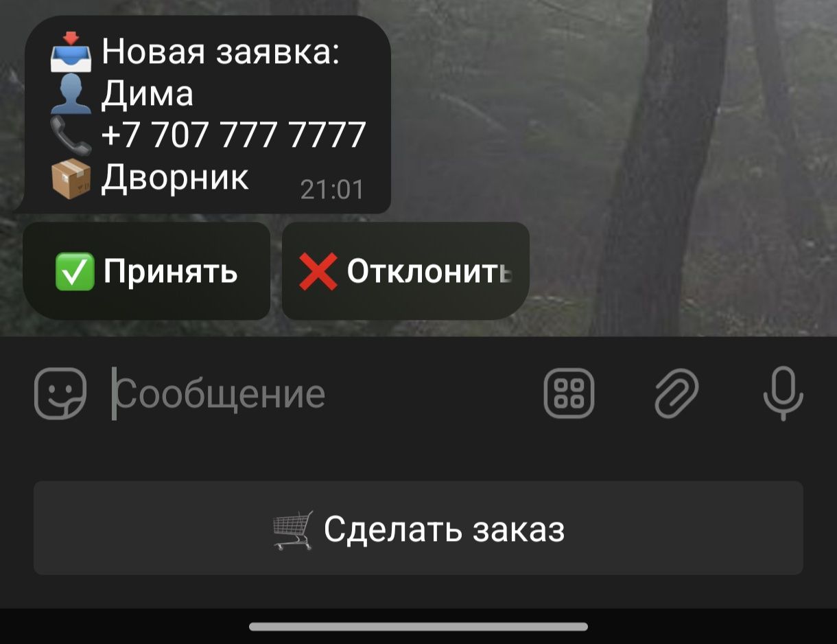 Создам Telegram-бот для приёма заказов | Быстро и надёжно