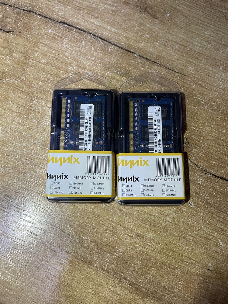 Оперативная память 4гб х2 DDR3