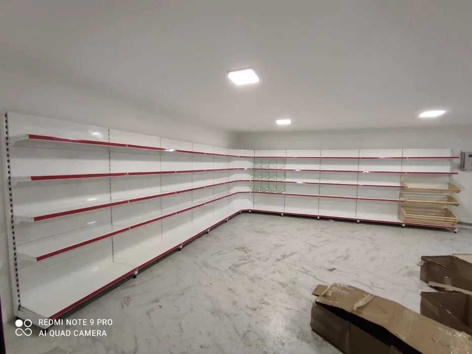Металлические островные стелажи полки ветрины торговые для магазина