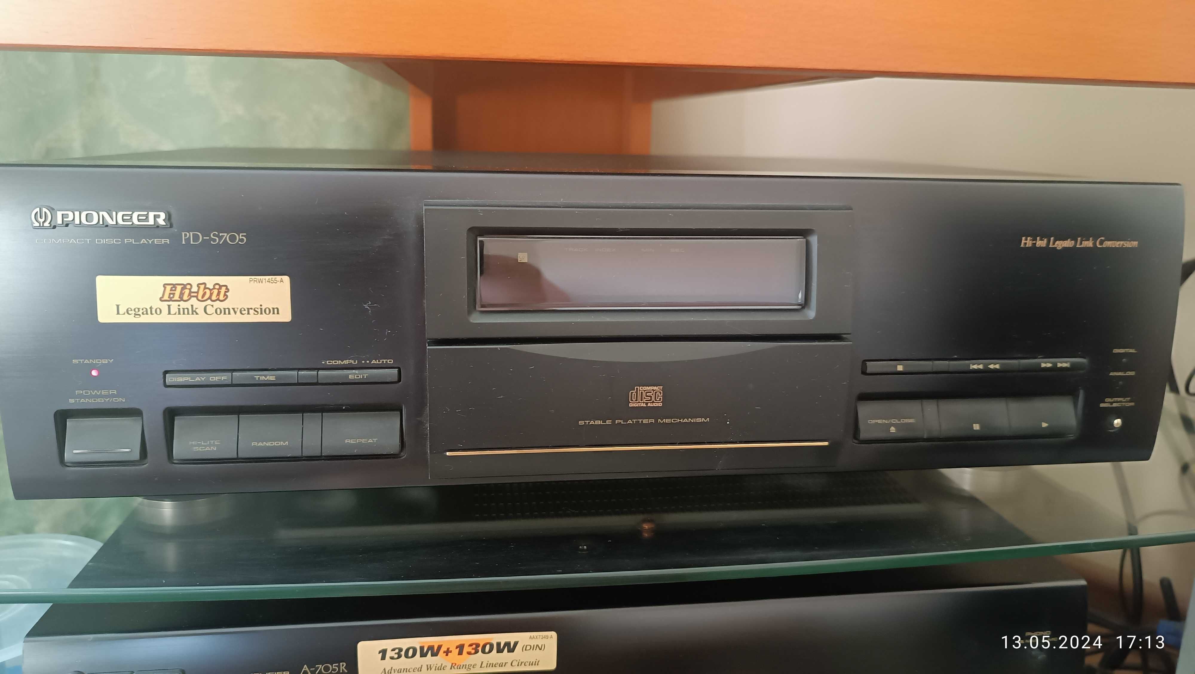Музыкальный центр PIONEER 705 серия + акустика JBL LXE990, б.у