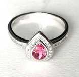 Кольцо из серебра 925 пробы с фианитом Swarovski