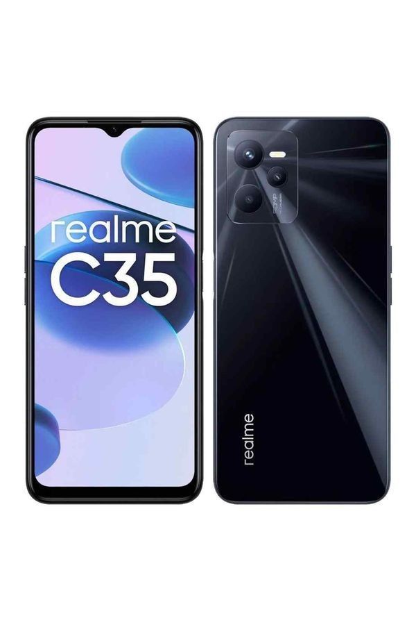 ЧЁРНЫЙ смартфон REALME C35  телефон ноутбук планшет игры