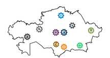 Промышленная карта Казахстана