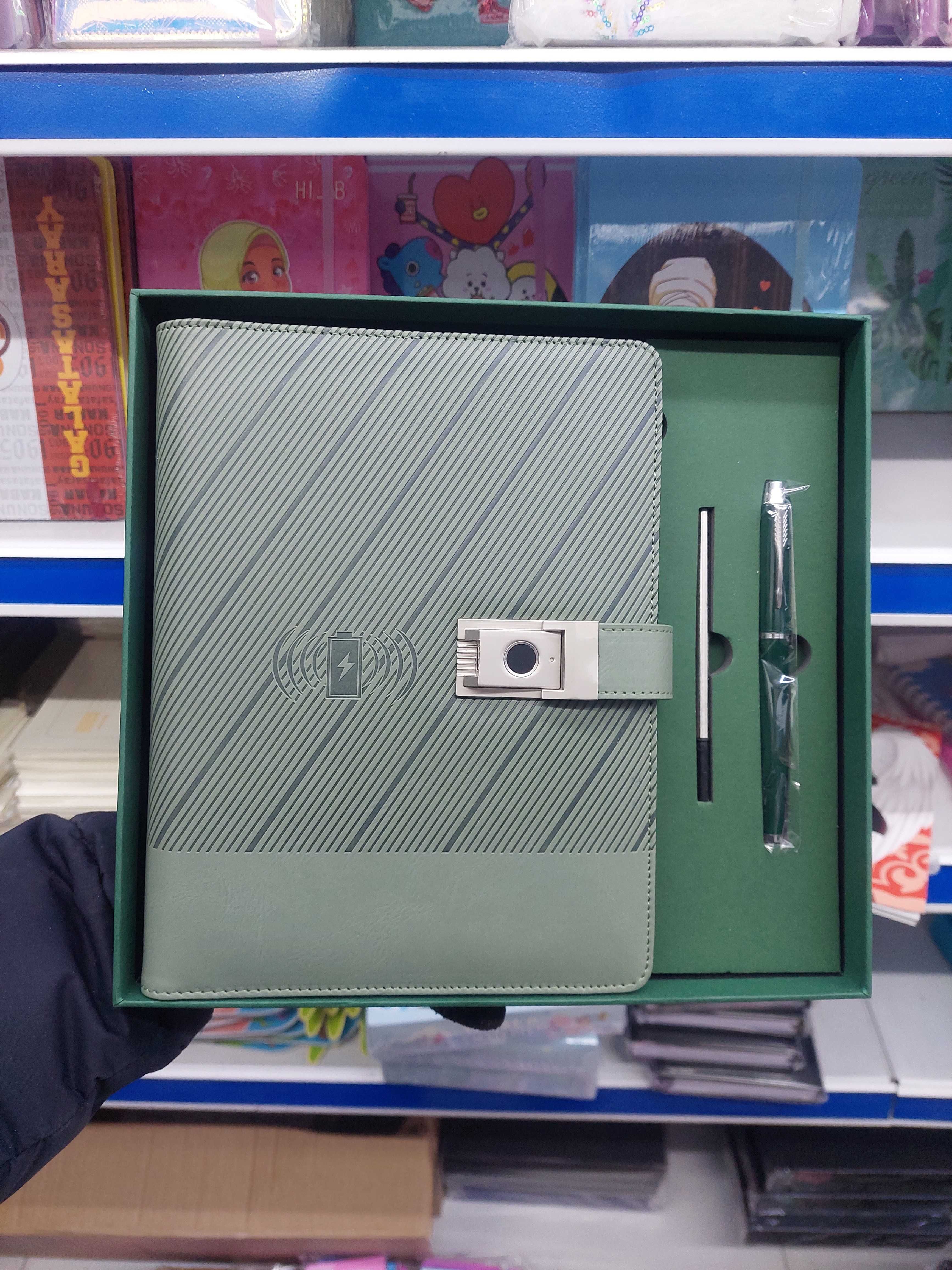 ОПТОМ: SMART Ежедневник Power bank 8000 + Ручка в коробке с ДОСТАВКОЙ