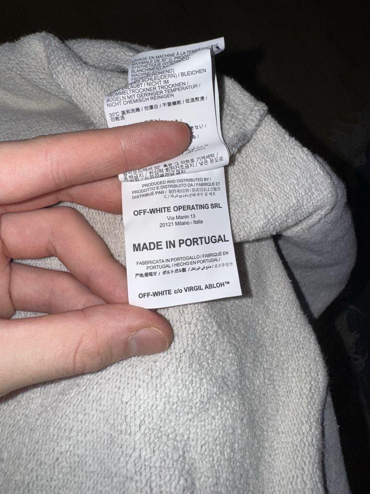 OFF-WHITE Худи Оригинал б/у Размер L/XL