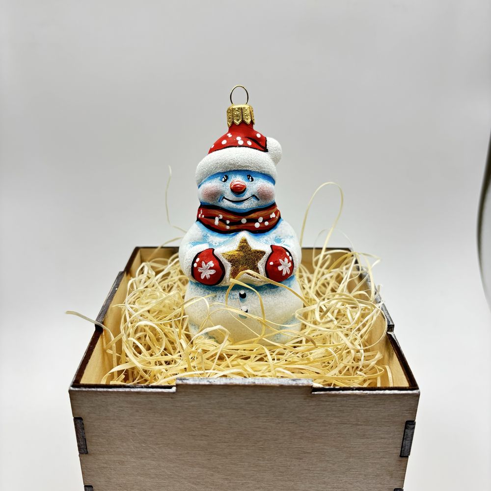 Елочные новогодние игрушки из стекла. Ручная работа.