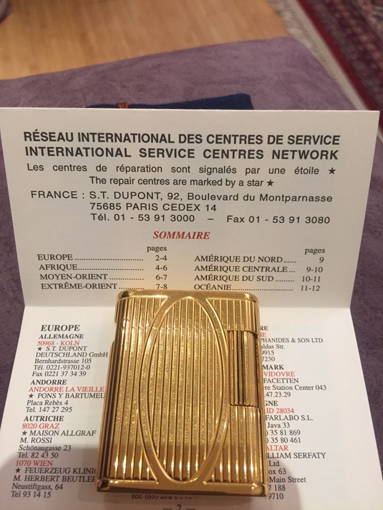 Dupont PARIS. No 1149 зажигалка, лимитированная коллекция