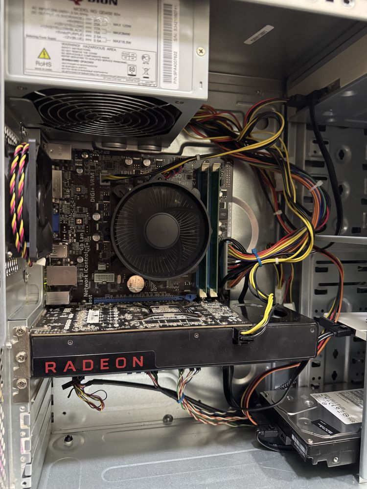 Системный блок Core i5 3470+ RX 580 с wi Fi