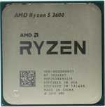 Процессор AMD Ryzen 5 3600, 6 ядер, 12 потоков, без кулера