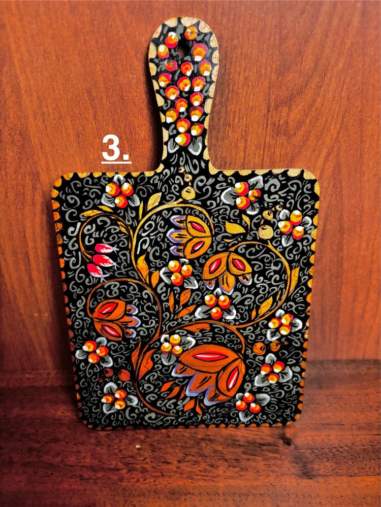 Расписные доски, ручная работа.