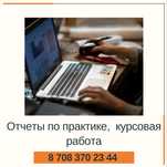 Написание отчетов по практике, курсовая/преддипломная работа