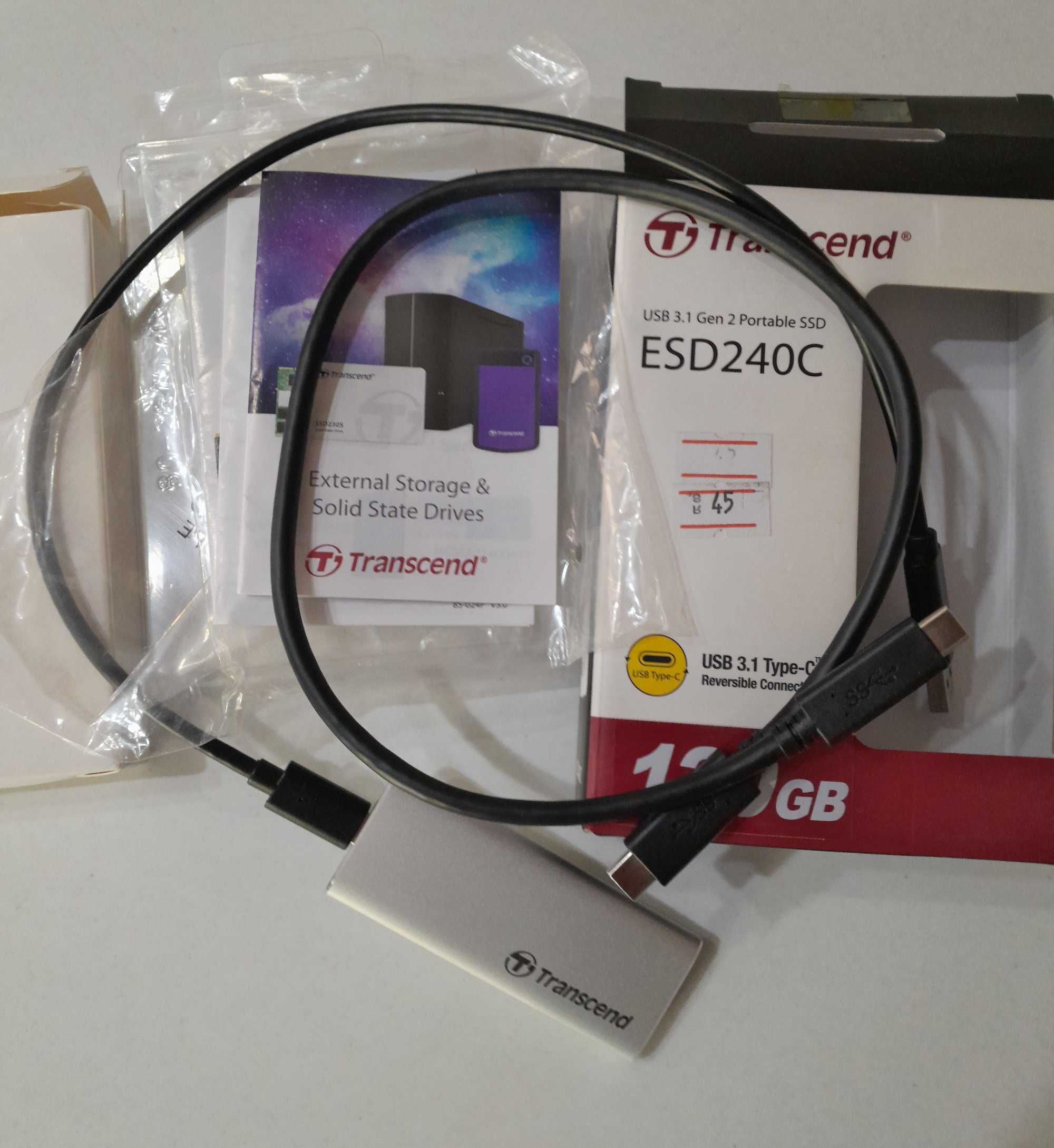 AudioQuest Forest USB A-C + Внешний SSD-диск Transcend ESD240C