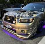 Губа Syms на передний бампер Subaru Forester SG Рестайлинг
