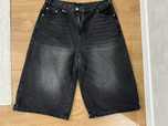 y2k sk8 black jorts