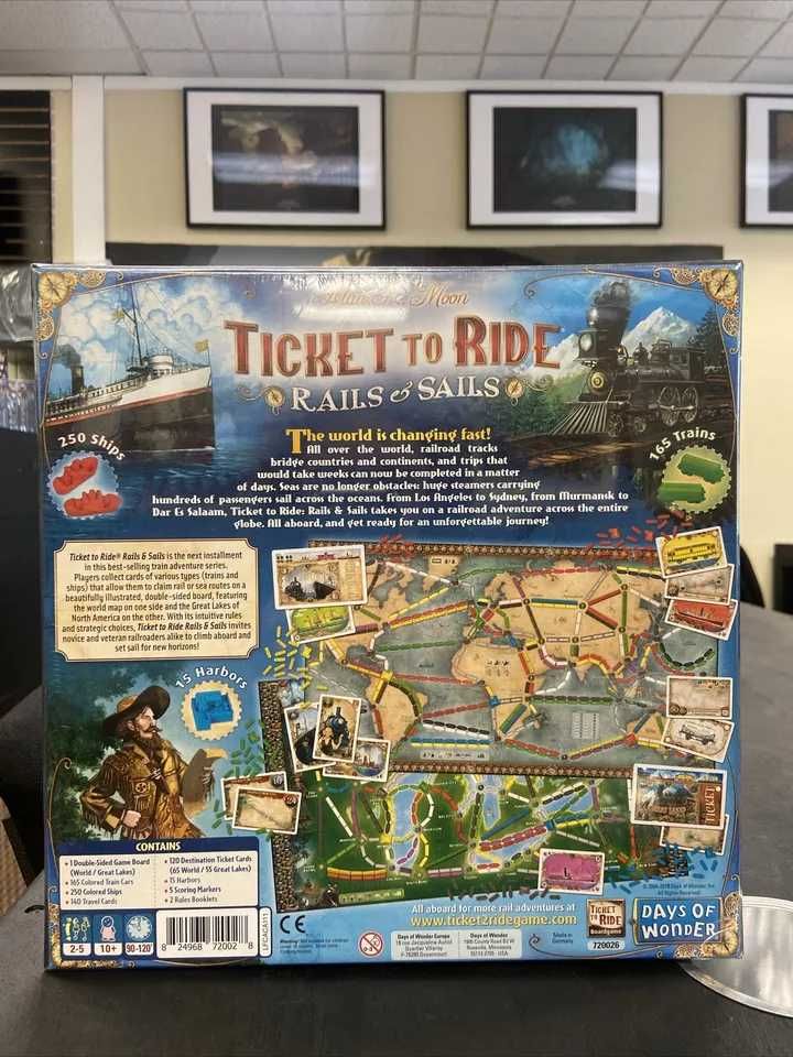 Настольная игра, Ticket to Ride - Rails & Sails, Рельсы и паруса