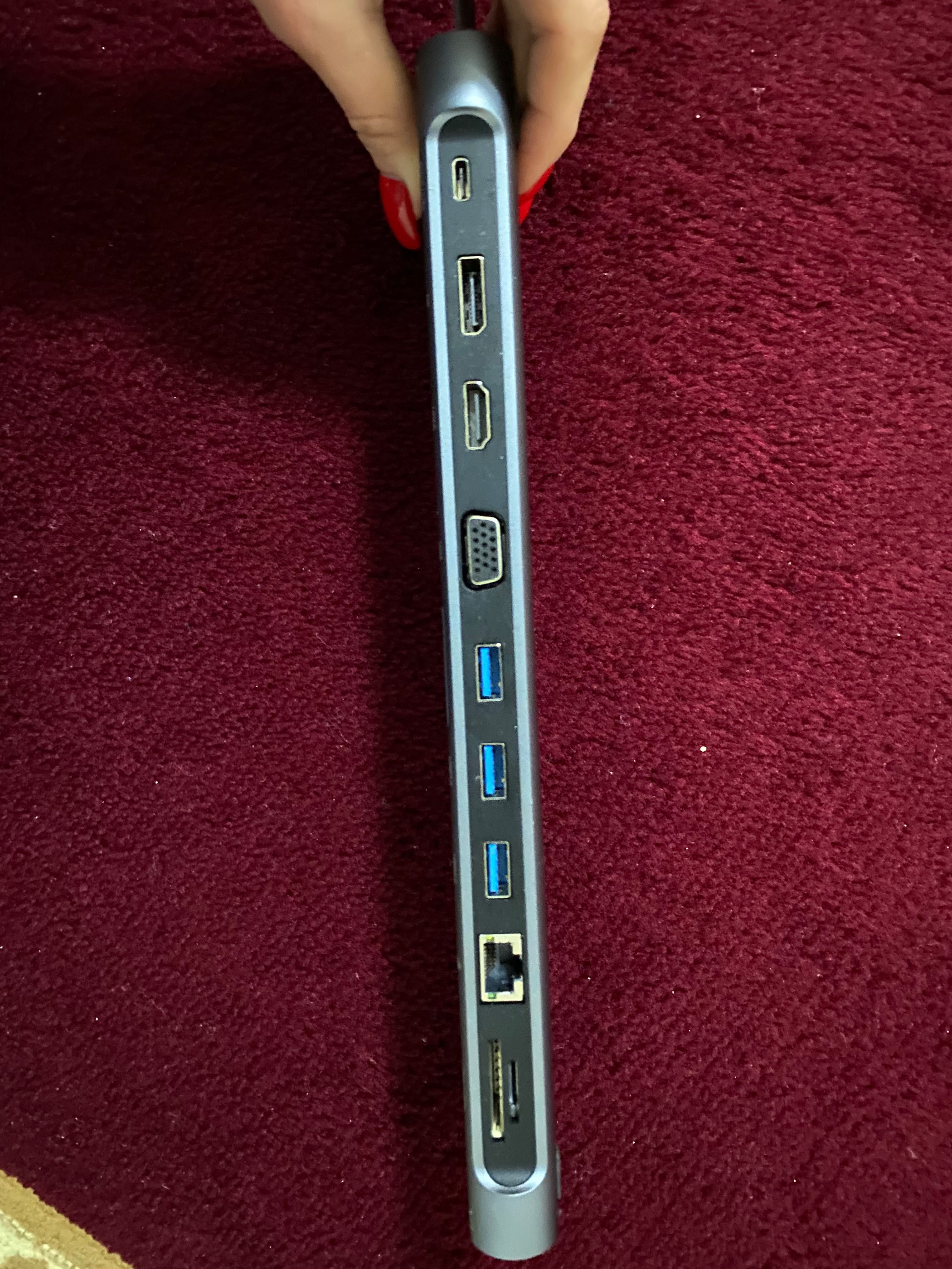 МНОГОПОРТОВАЯ док-станция canyon USB TYPE C 12-В-1