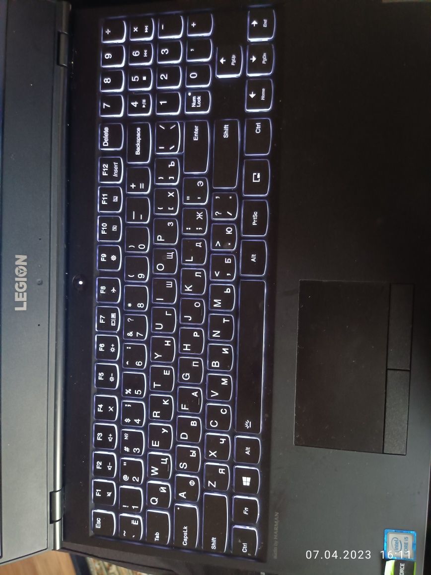 Продам ноутбук игравой оуз 16 512 Гб Lenovo Ligion y 540