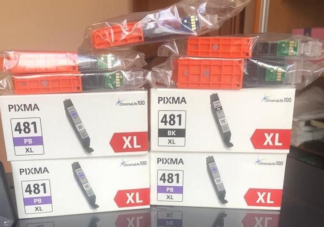 Принтер цветной МФУ Canon PIXMA TS9100 с запасными картриджами