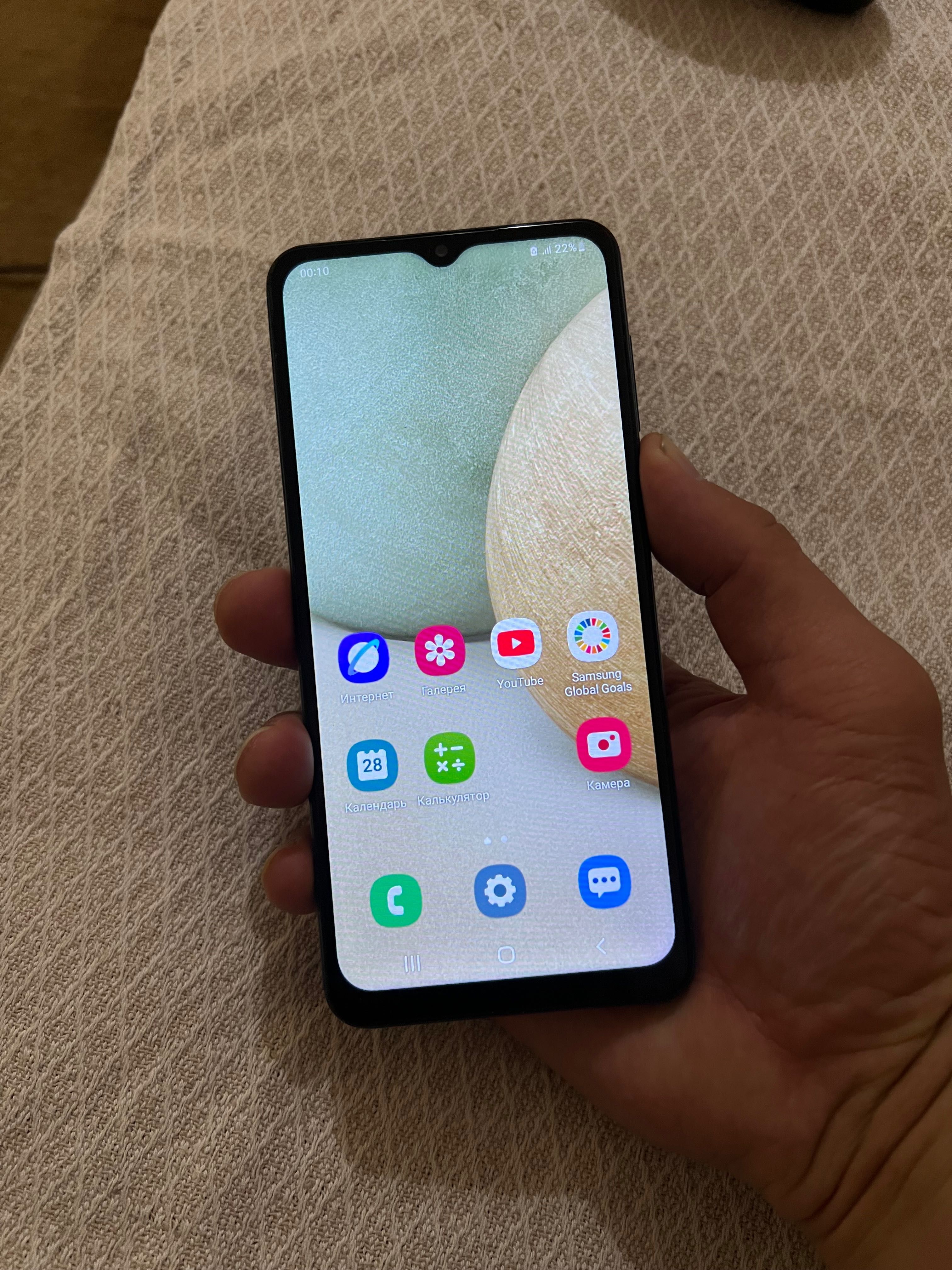 Samsung А12 полный оригнал жагдай жаксы касералары звугы таза