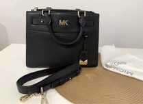 Michael Kors оригинал сумка женская черная кожаная