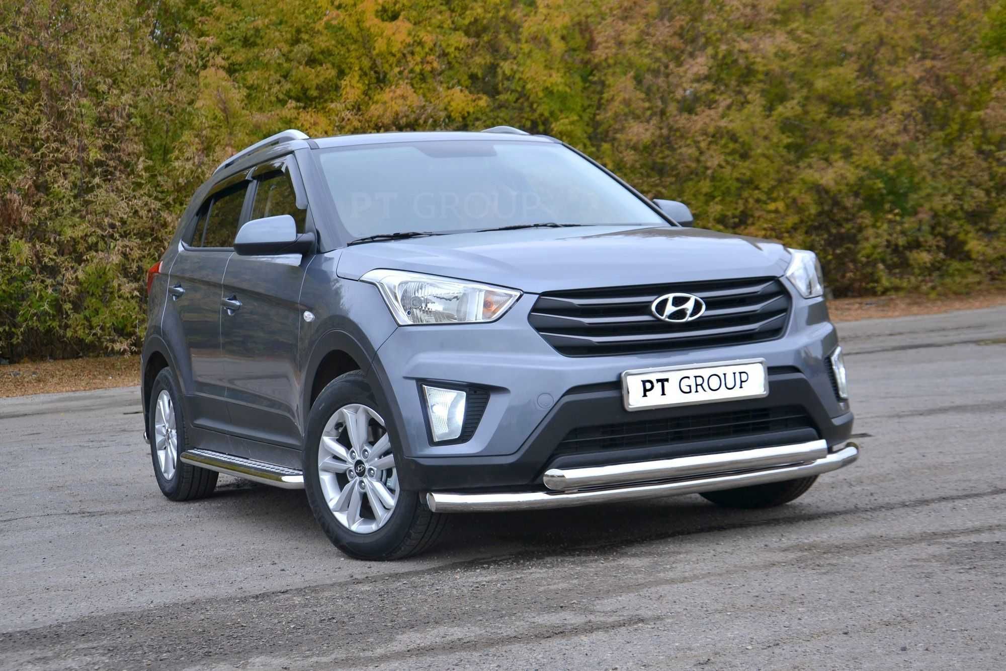Защита переднего бампера для HYUNDAI Creta от 2016 до 2020 г.в.