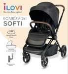 Коляска универсальная 2 в 1 iLovi Softi BLK Black, черный