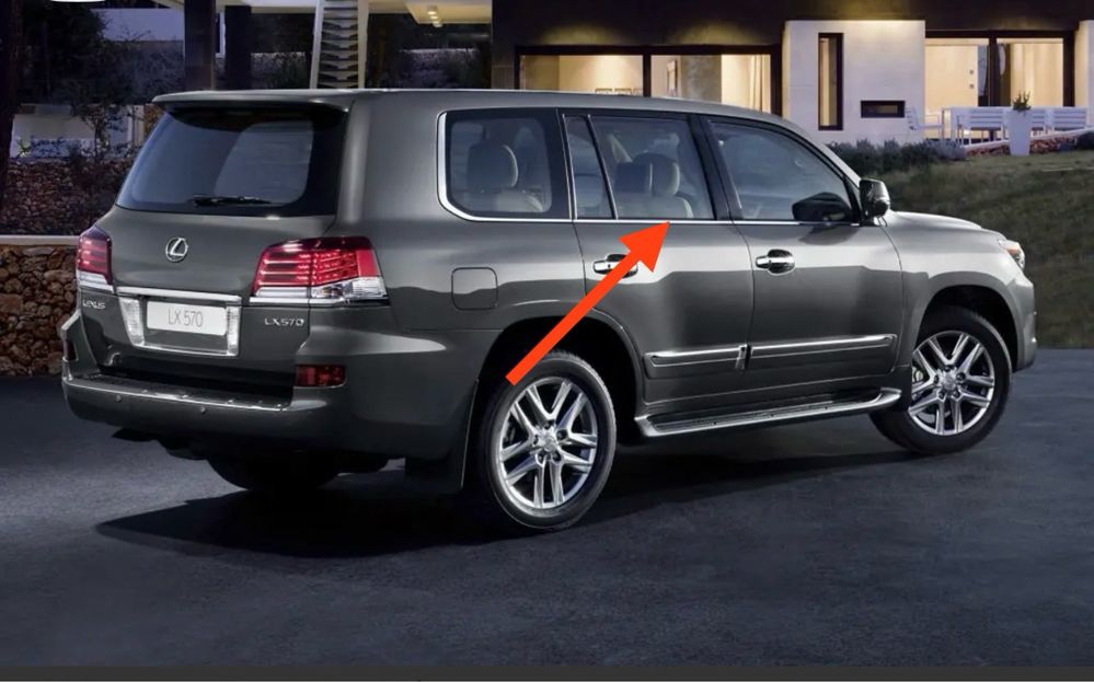 Lexus lx570 молдинги на стекла лексус лх 570 молдинги стекл накладки