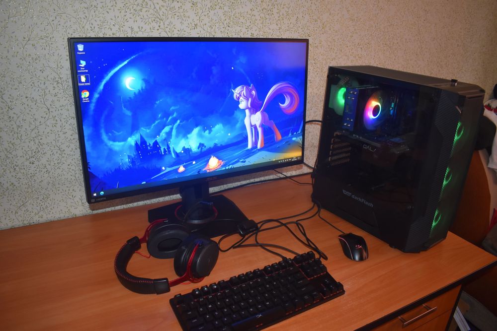 Игровой комплект с монитором, клава и мышь, i5 16GB GTX 1660 Super