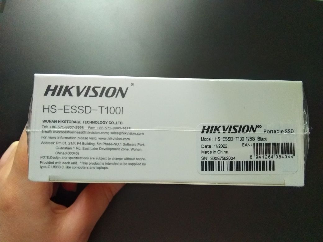 Внешний SSD накопитель 128 GB, Hikvision T100I