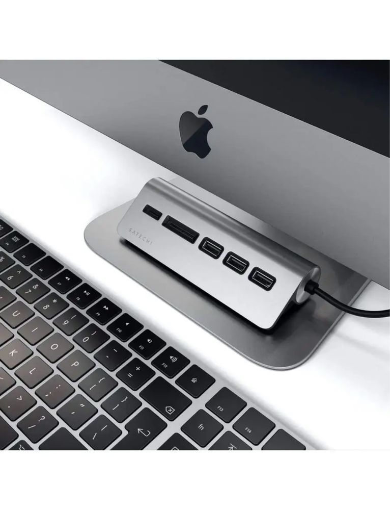 Хаб Satechi USB-C Combo Hub for Desktop, Space Gray