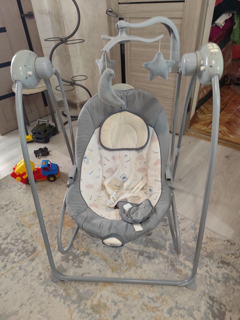 Продам качелю 2 в 1 Babyton Relax grey