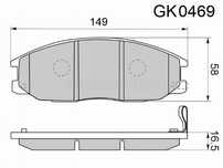 Колодки тормозные передние Hyundai Santa fe