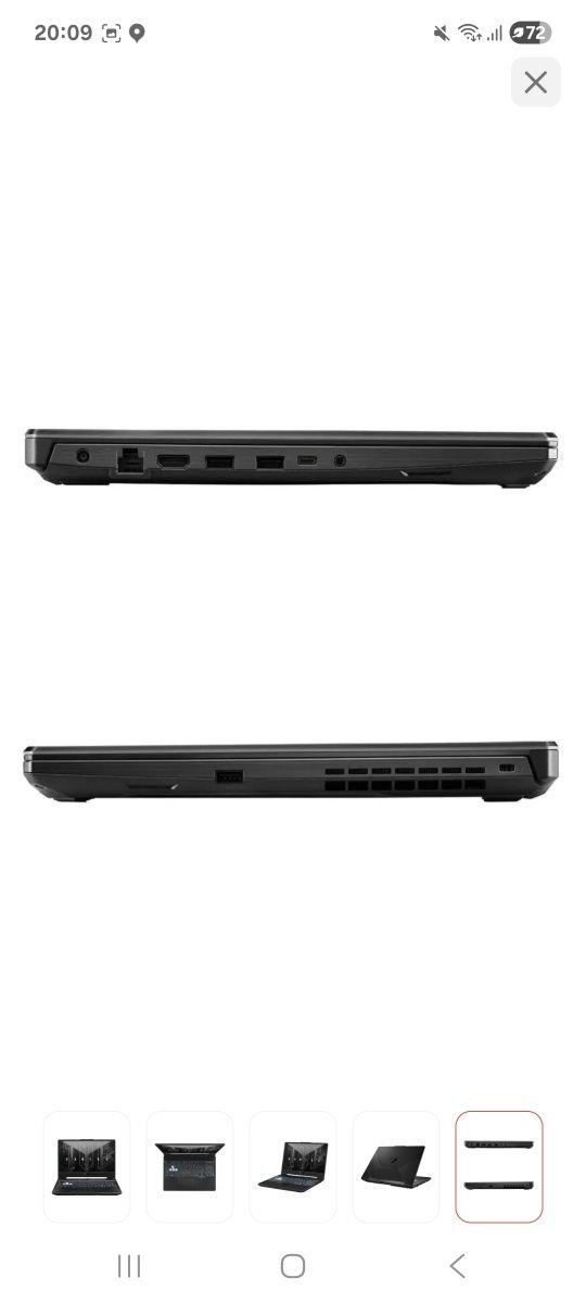Ноутбук ASUS TUF Gaming A15 15.6" / 8 Гб / SSD 512 Гб / Win 11 / FA506