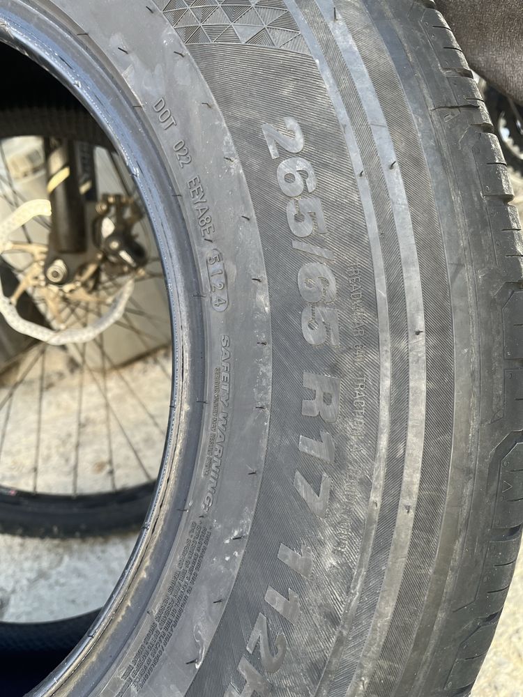 Шины 5шт, Kumho 265/65/17 летние
