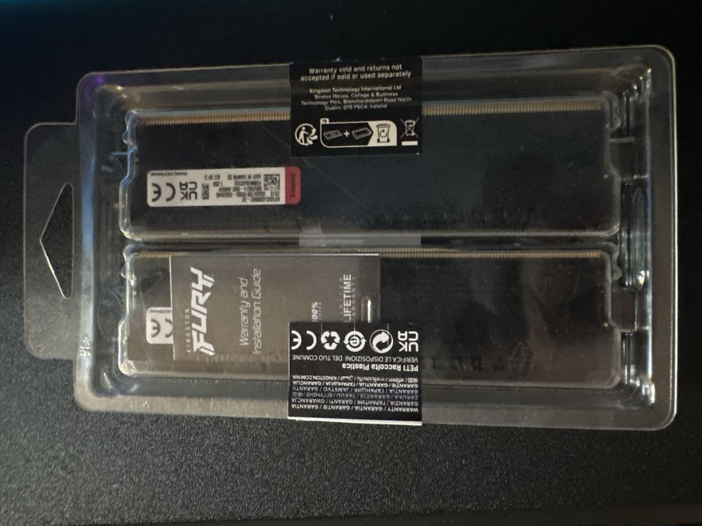 Озу kingston fury ddr5 32 gb 16/2