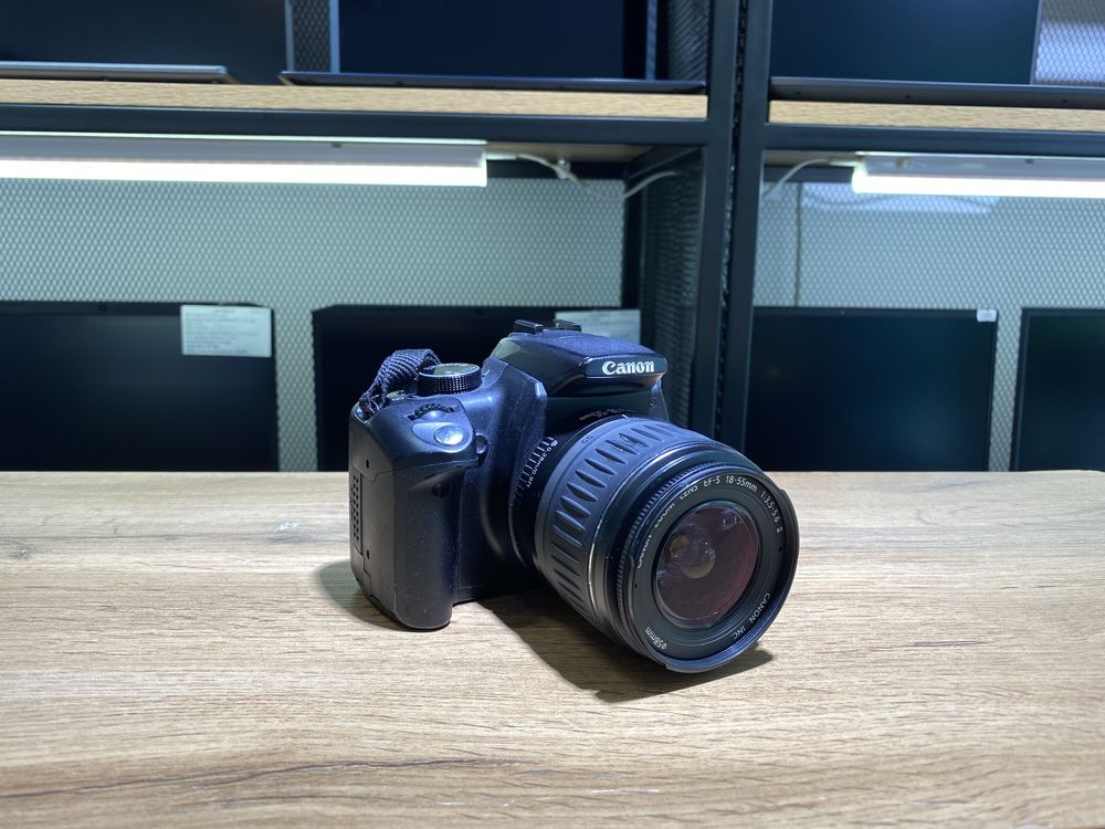 Фотоаппарат Canon 350D, объектив 18-55 mm, черный, 10389/А10