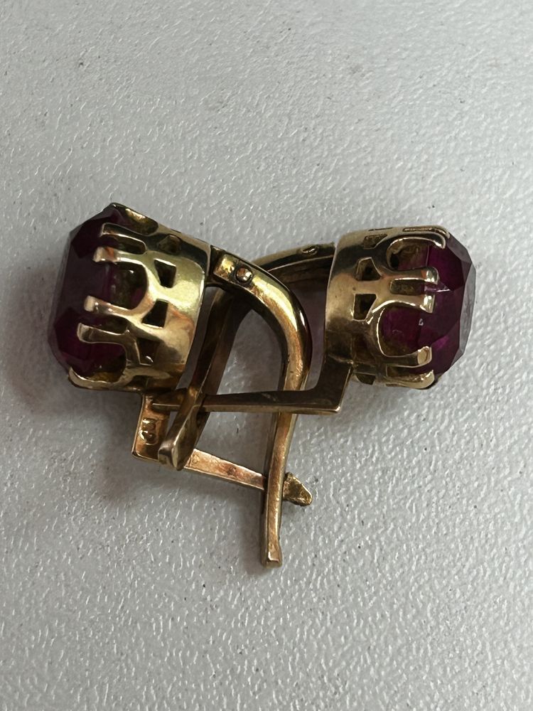 Золотые серьги 583 проба (советское)