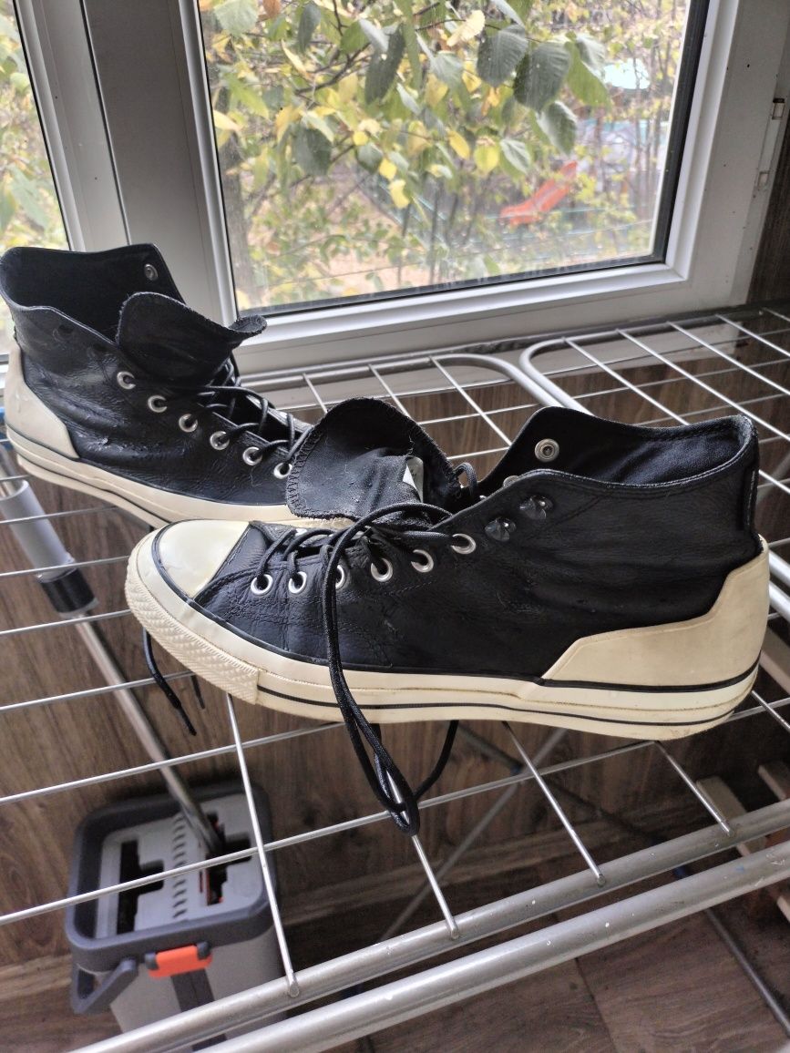 Converse высокие кожаные кеды