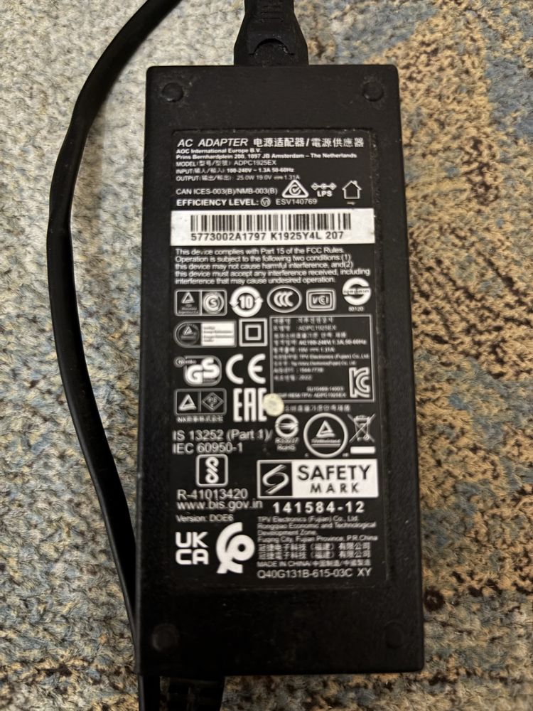 Блок питания 25W 19V 1.3A