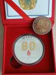 Серебряная коллекционная монета 80 лет Победы