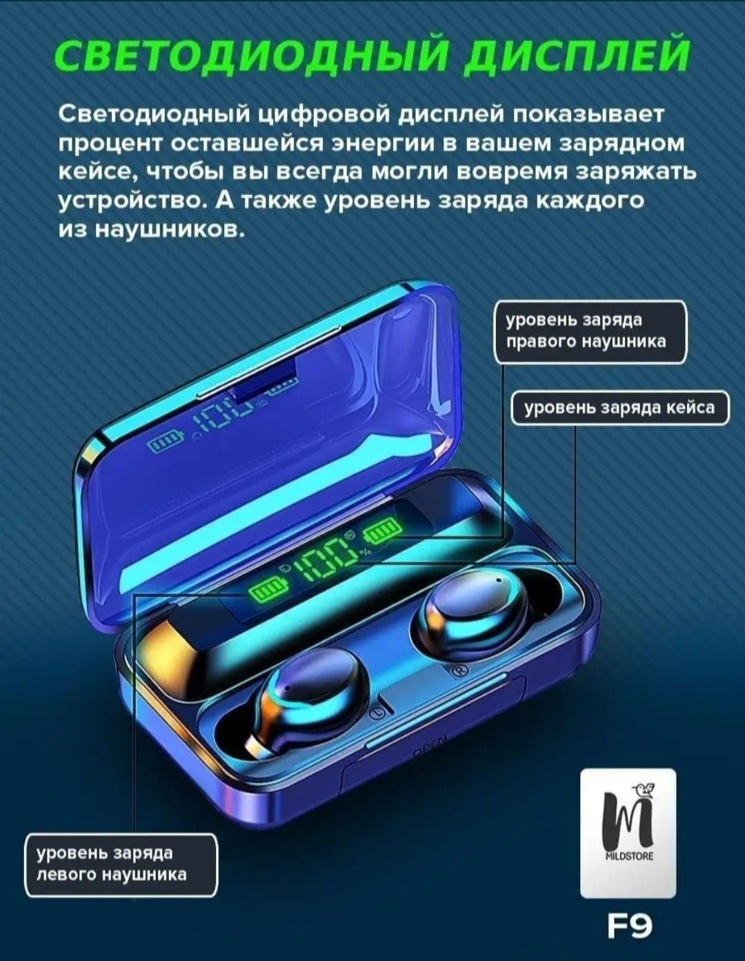 Наушники TWS  F9 - 5